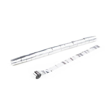 Metallic Streamers 10m x 2.5cm - White